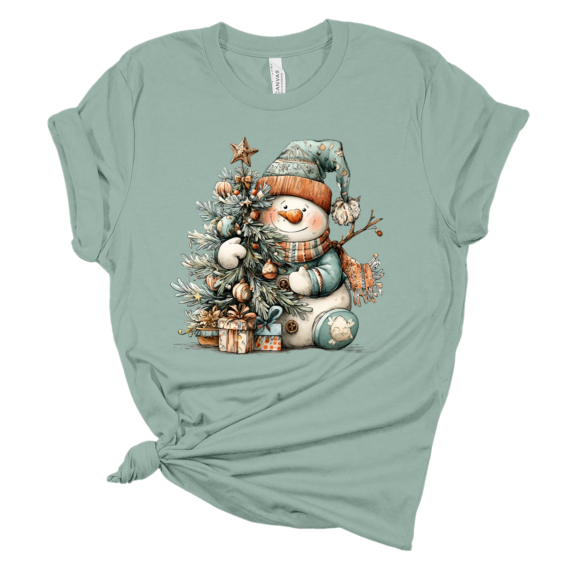 Youth Christmas Tree Snowman #3 Tee