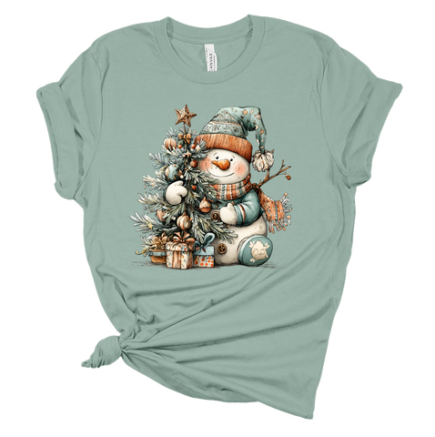 Youth Christmas Tree Snowman #3 Tee