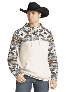 R&R Aztec Colorblock 1/4 Snap Hoodie