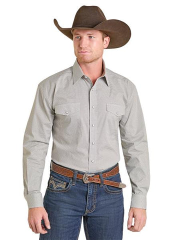 Panhandle Slim Men's Ecru Pearl Snap Shirt