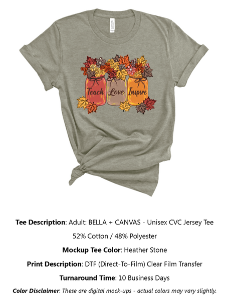 Teach, Love, Inspire T-Shirt Pack