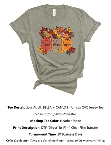 Teach, Love, Inspire T-Shirt Pack