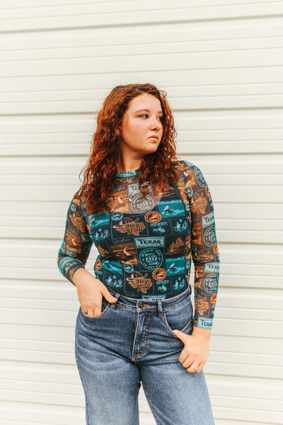 Pattern Mesh Tops