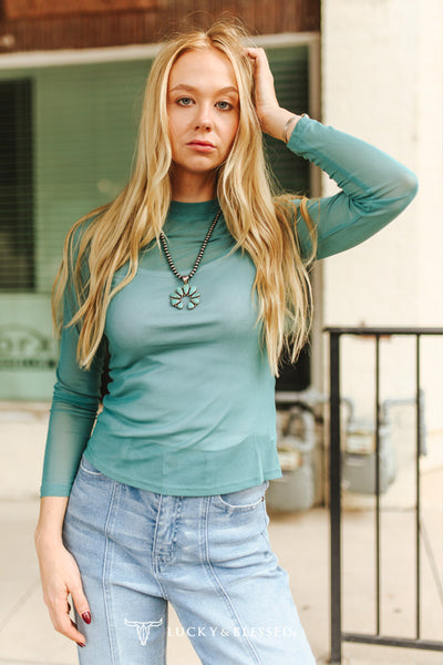 Pattern Mesh Tops