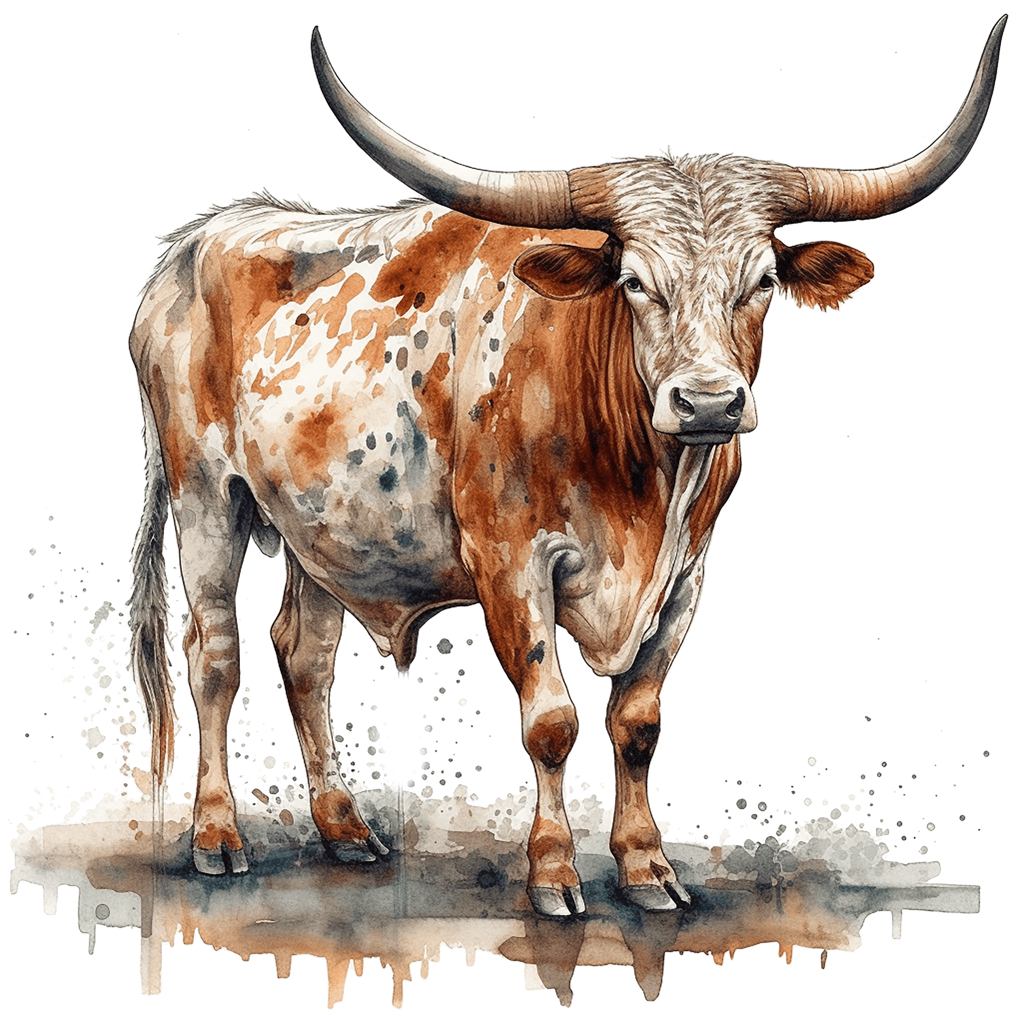Long Horn Print