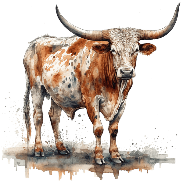 Long Horn Print