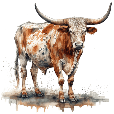 Long Horn Print