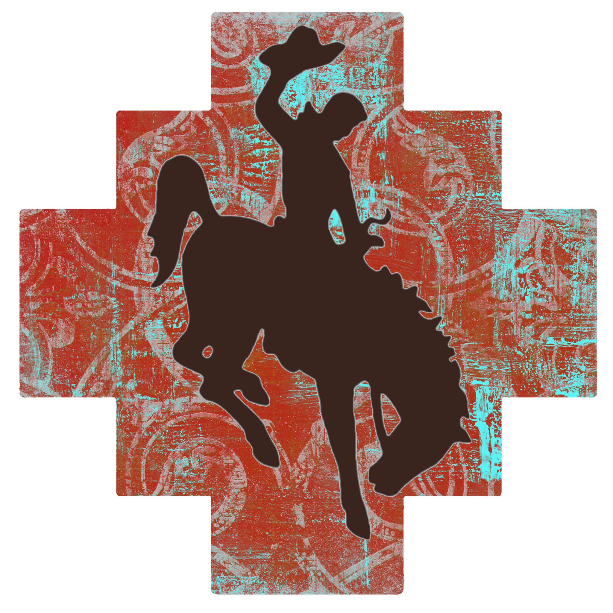 Vintage Bronc Rider Print