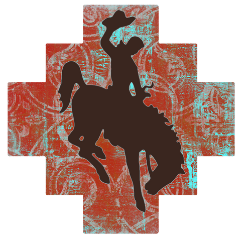 Vintage Bronc Rider Print