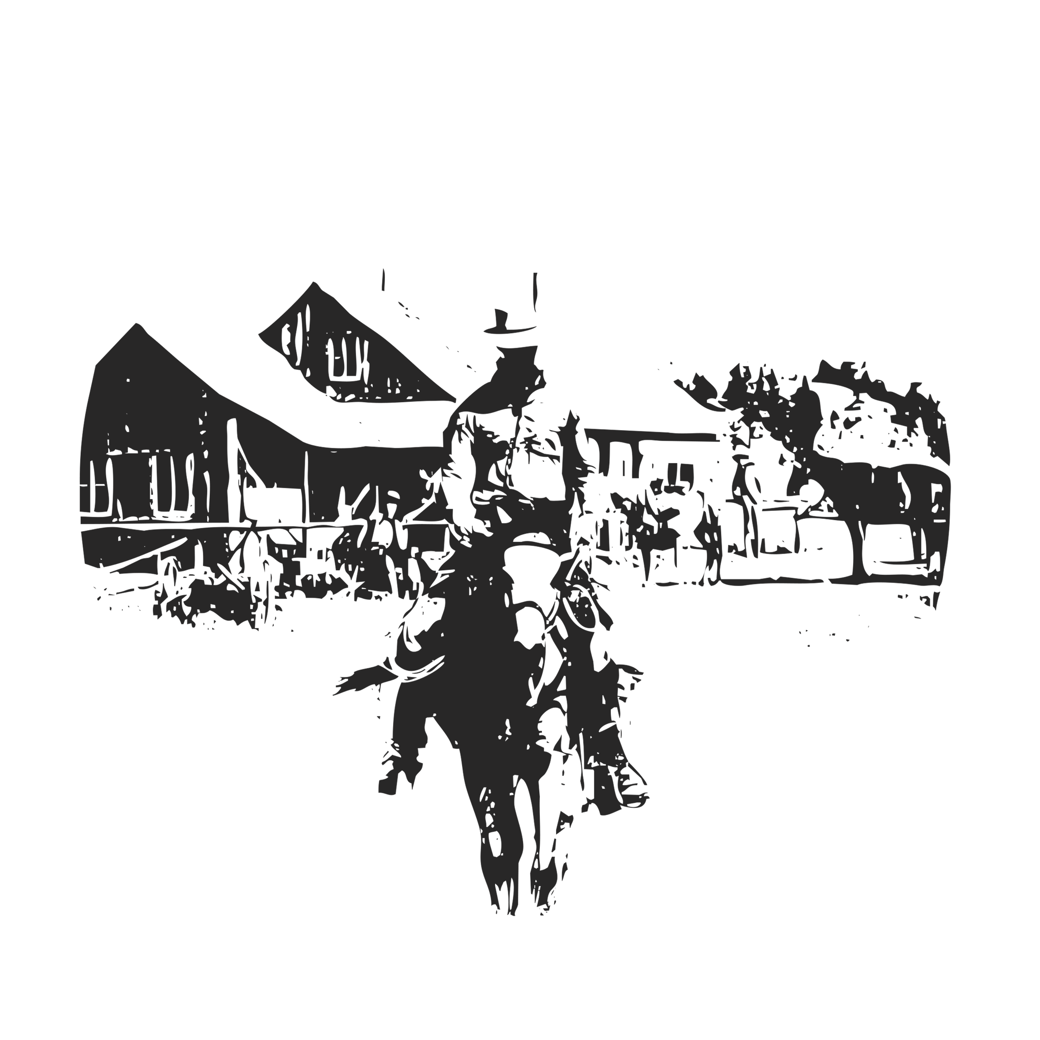 Western Cowboy Print