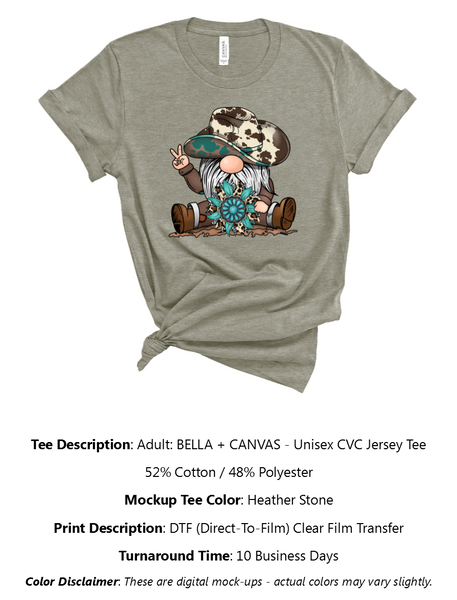 Western Gnome T-Shirt Pack