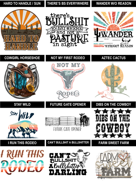 Create-Your-Own Western Long Sleeve Tee