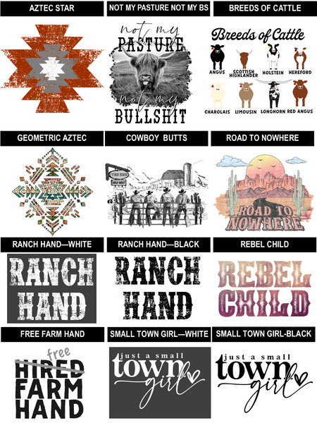 Create-Your-Own Western Long Sleeve Tee