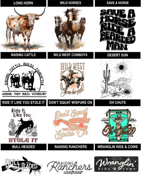 Create-Your-Own Western Long Sleeve Tee