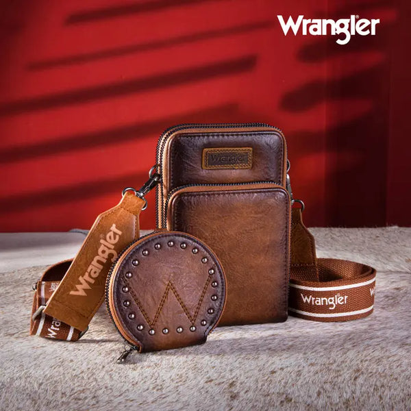 Women's Wrangler Crossbody Cell Phone Purse with Coin Pouch