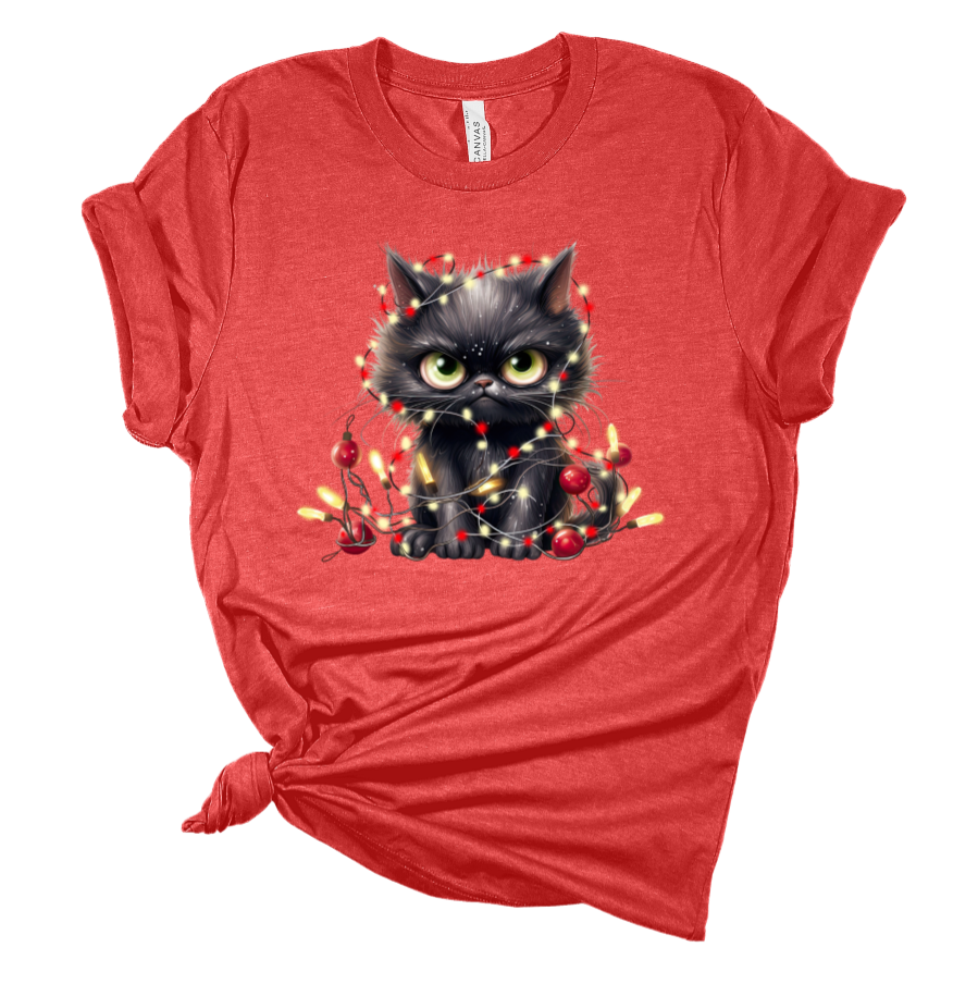 Angry Christmas Kitten Tee