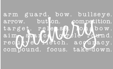 Archery Words Print