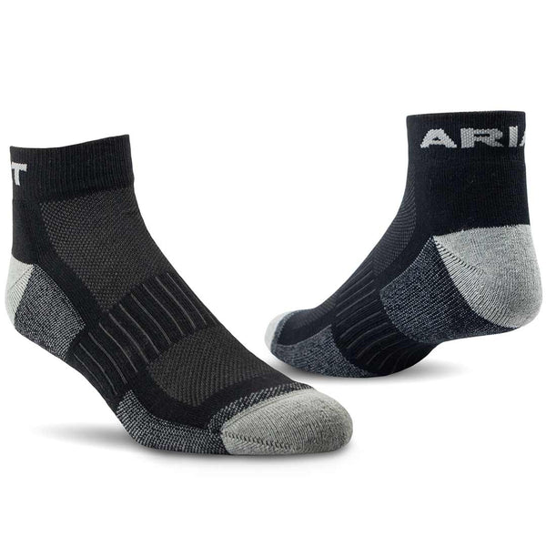 Ariat Men's Work Tek 1/4 Crew Socks 3 Pk