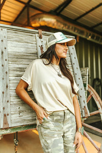 Studded Short Sleeve Lux Top
