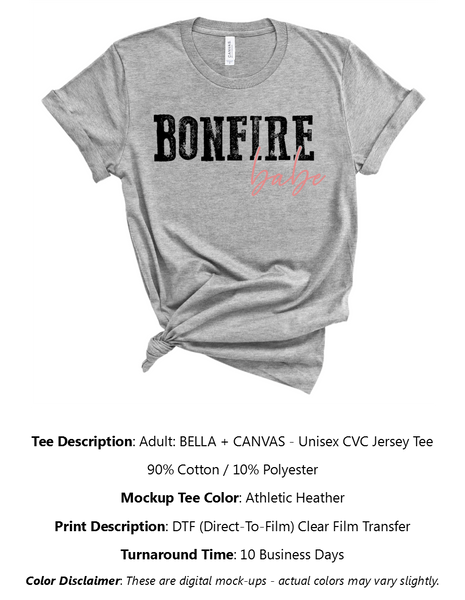 Bonfire Babe T-Shirt Pack