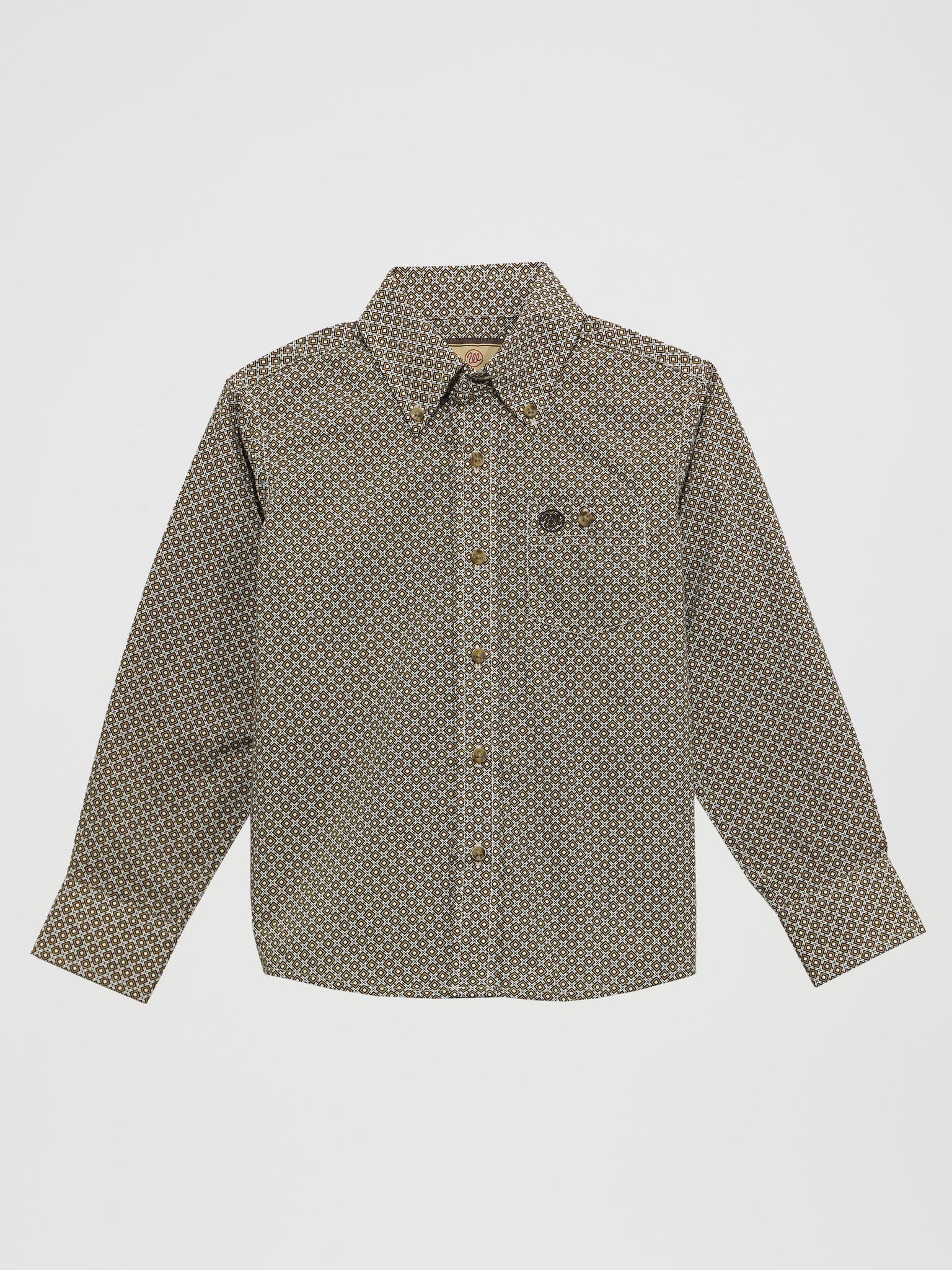 Wrangler Boys Long Sleeve Button Up Shirt