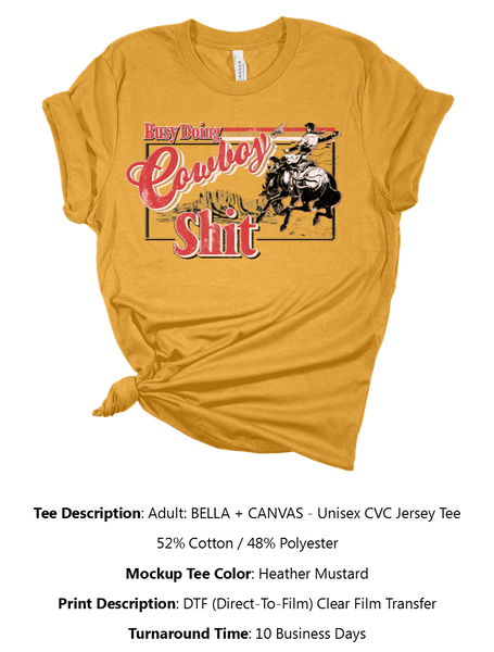 Busy Doing Cowboy Sh*t T-Shirt Pack