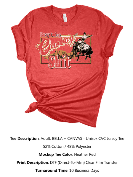 Busy Doing Cowboy Sh*t T-Shirt Pack