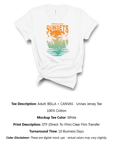 Chasing Sunsets T-Shirt Pack