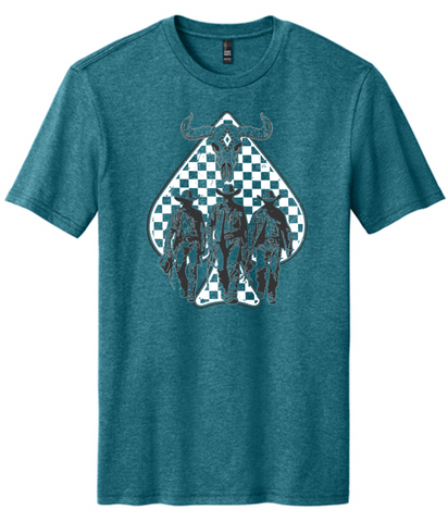 Checkered Cowboy Spade Tee