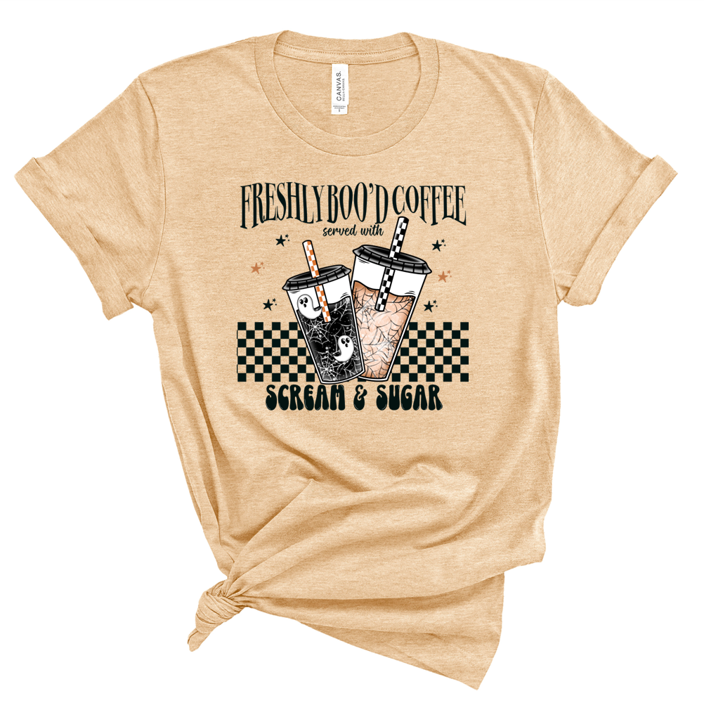 Checkered Scream & Sugar Tee