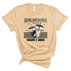 Checkered Scream & Sugar Tee