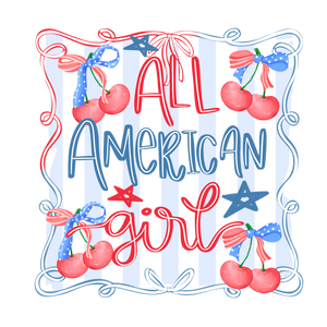 Cherry All American Girl Print