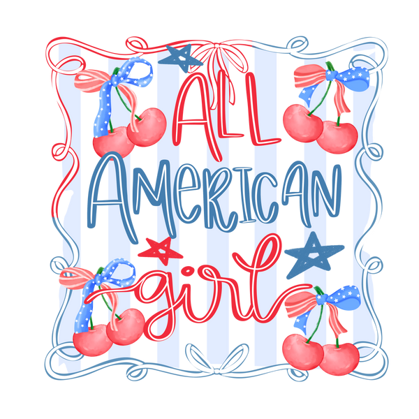Cherry All American Girl Print