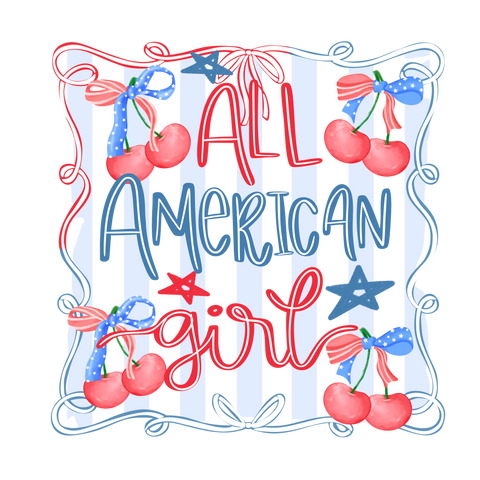 Cherry All American Girl Print