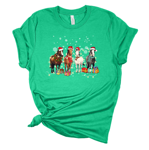 Christmas Horses Tee