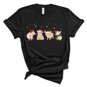 Christmas Pigs Tee