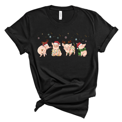 Christmas Pigs Tee