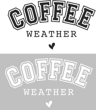 Coffee Weather Print