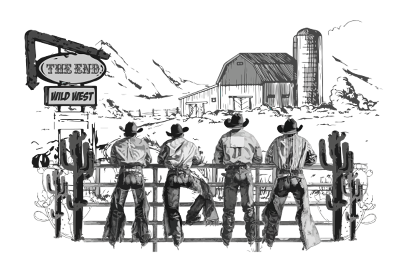 Cowboy Butts Print