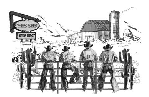 Cowboy Butts Print