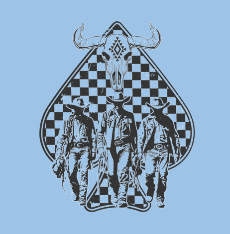 Cowboy Spade T-Shirt Print