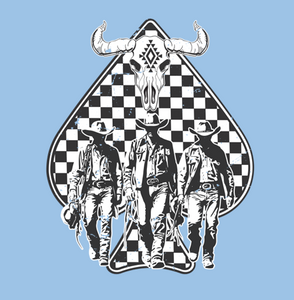 Cowboy Spade T-Shirt Print
