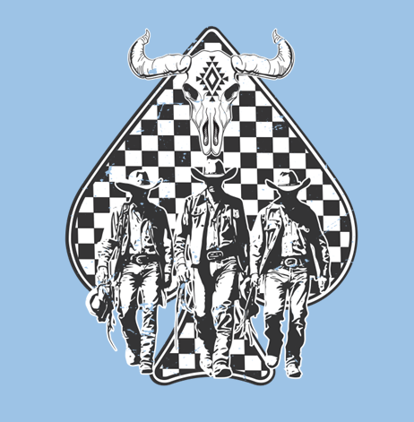 Cowboy Spade T-Shirt Print