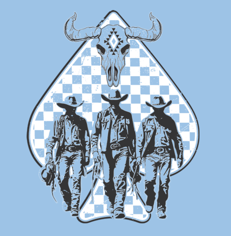Cowboy Spade T-Shirt Print