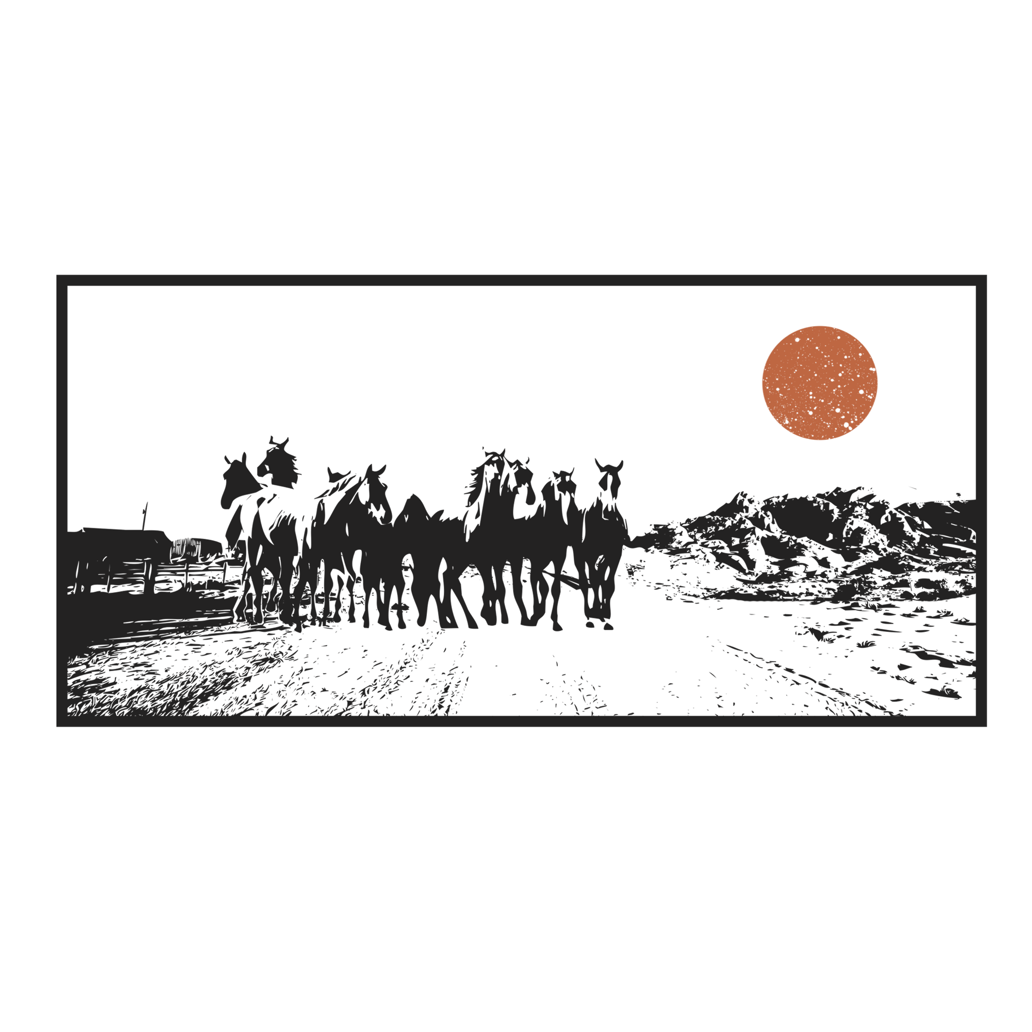 Cowboy Sun Print