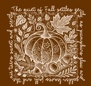Fall Words Pumpkin Prints