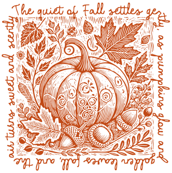 Fall Words Pumpkin Prints