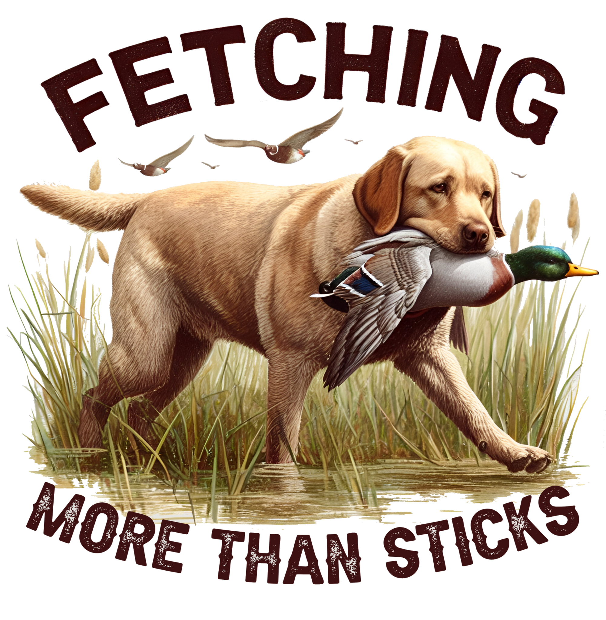 Fetching More Than Sticks Print