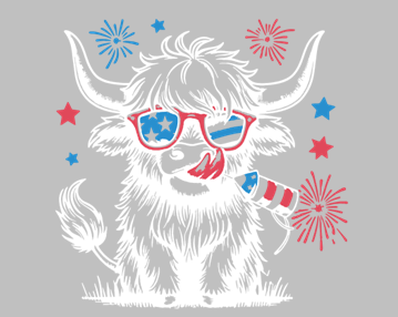 Firework Highlander Print