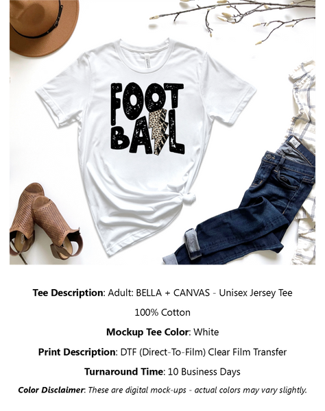 Football Lightning Bolt T-Shirt Pack